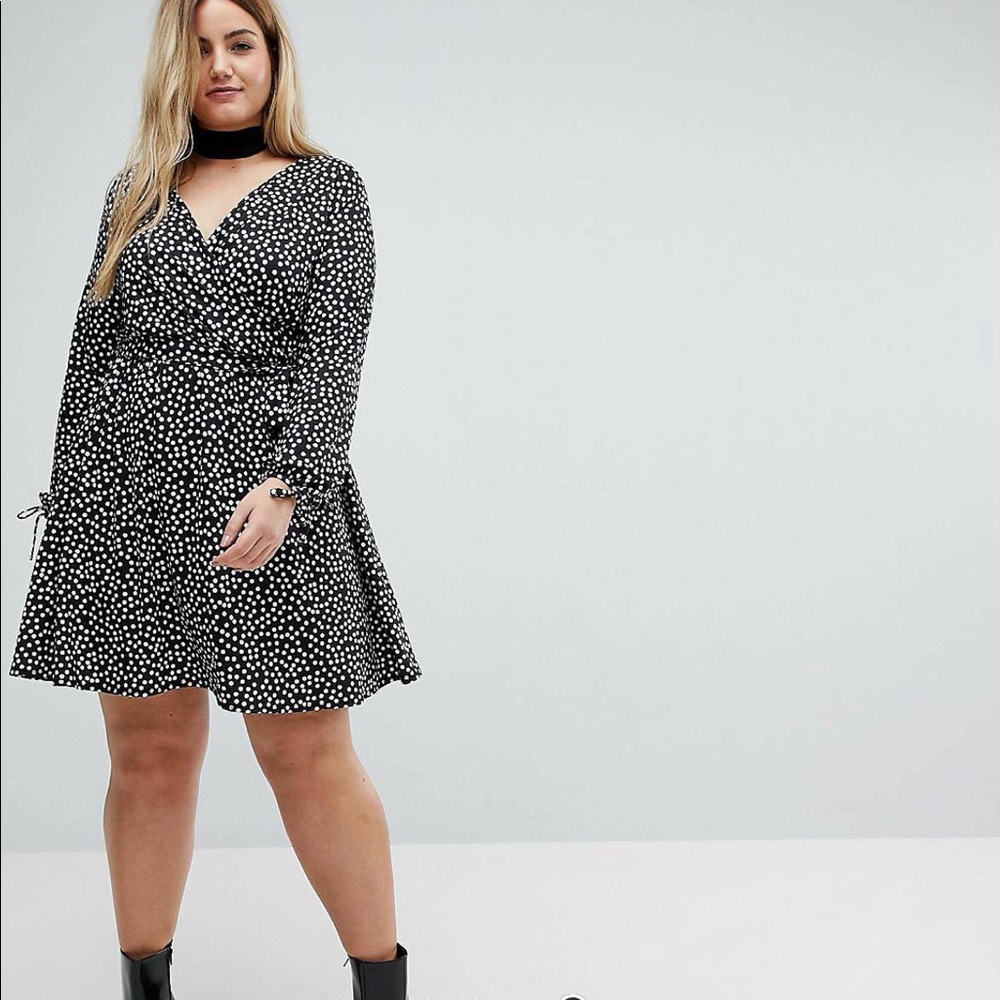 Polka Dot Wrap Dress